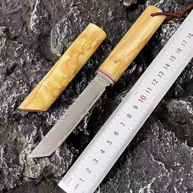 1PC Damascus VG10 steel core household outdoor multi-functional knife