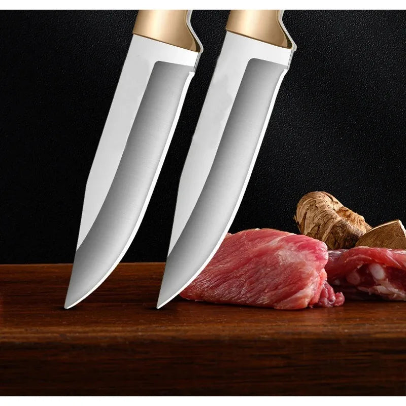 1pc Boning knife EDC portable pocket Knife, Sharp fruit Knife for lamb chop Knife, Barbecue, Survival, Cutting Knife
