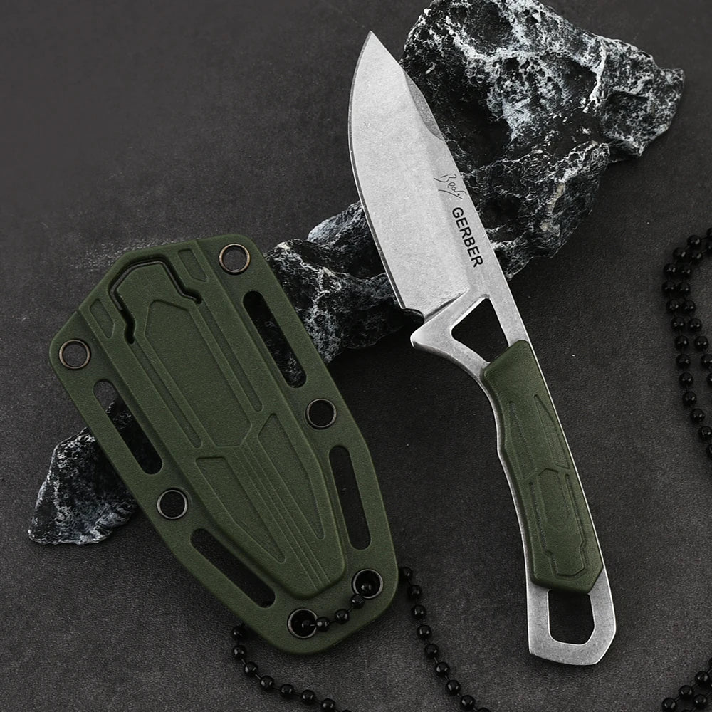 1pc EDC Mini Hanging Neck Knife, Portable Self-defense Necklace Knife, Outdoor Knife, Camping Survival Knife