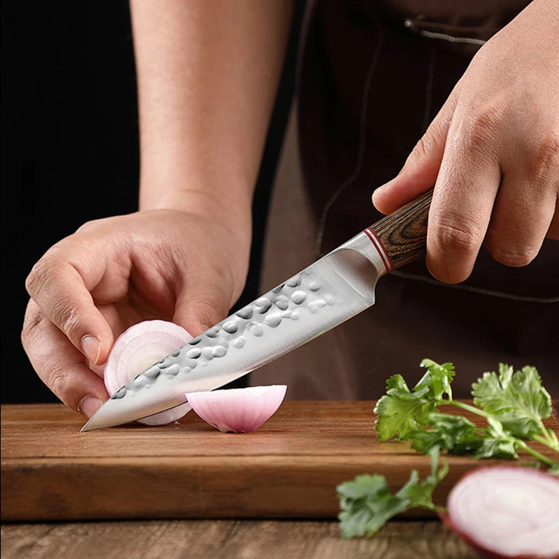 5inch Utility Knives 67-layers Damascus Steel Sharp Japanese Fish Filleting Knife Kitchen Cleaver Boning Knife for Fruit Meat