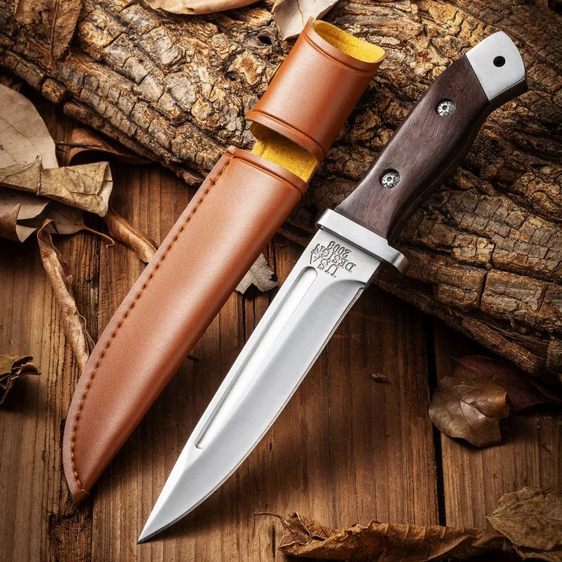 BK-2008Outdoor camping hunting knife self-defense straight knife long knife high hardness sharp knife hand meat knife handy hand