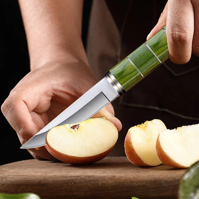 Boning Knife Meat Cleaver Stainless Steel Kitchen Mongolian Hand Meat Fruit Knife Roasted Whole Lamb Steak Knife with Cover