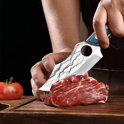 Knife Forged Boning Knife Stainless Steel Meat Cleaver Slicing Knife Sharp Butcher Knife