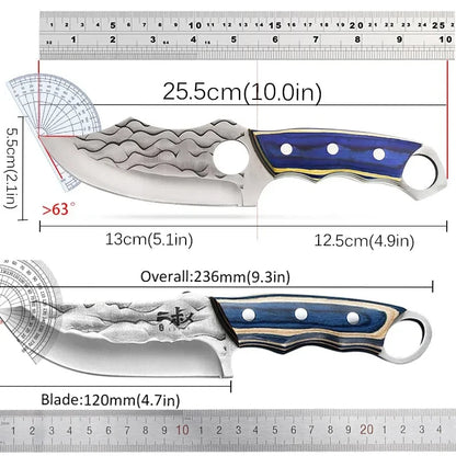 Knife Forged Boning Knife Stainless Steel Meat Cleaver Slicing Knife Sharp Butcher Knife