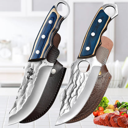 Knife Forged Boning Knife Stainless Steel Meat Cleaver Slicing Knife Sharp Butcher Knife