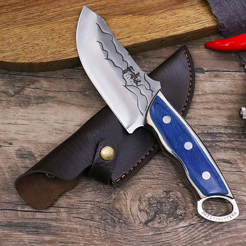 Knife Forged Boning Knife Stainless Steel Meat Cleaver Slicing Knife Sharp Butcher Knife