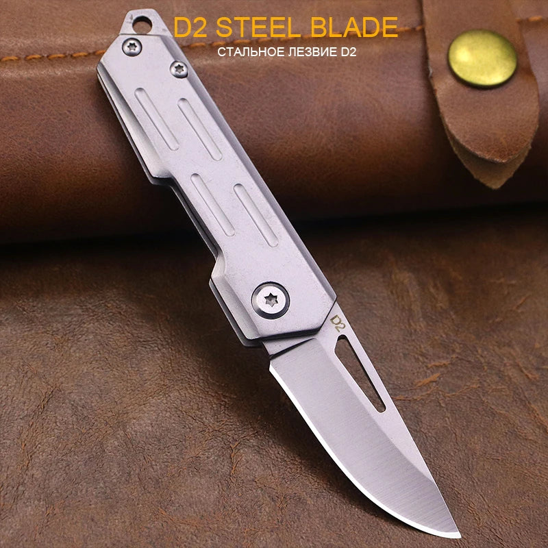 Outdoor Mini Unboxing Small Steel Knife, Portable Pocket Knife, High Hardness Folding Knife, Multi-purpose Fruit Knife
