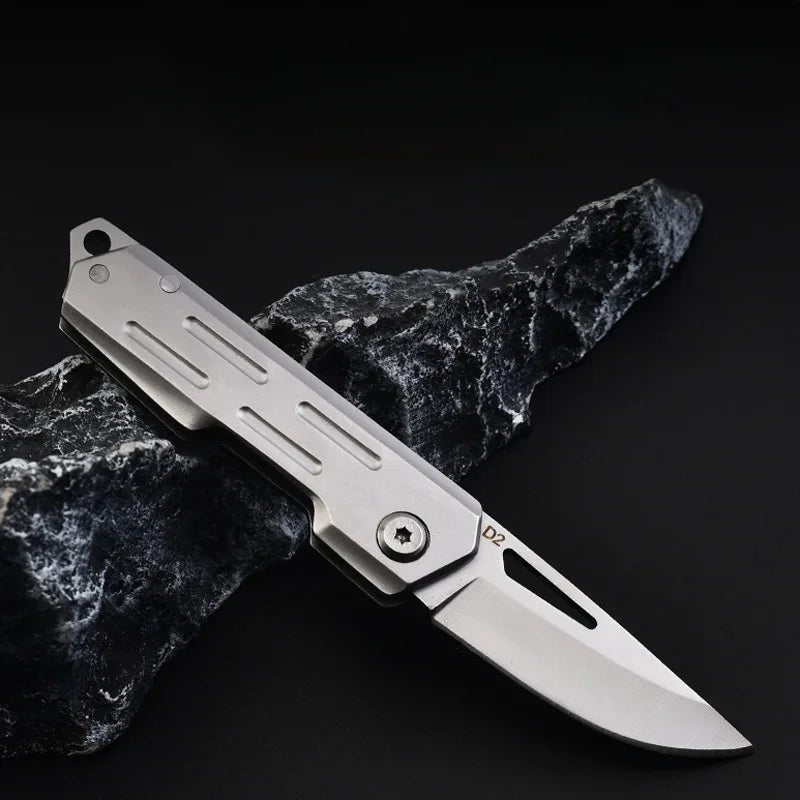 Outdoor Mini Unboxing Small Steel Knife, Portable Pocket Knife, High Hardness Folding Knife, Multi-purpose Fruit Knife