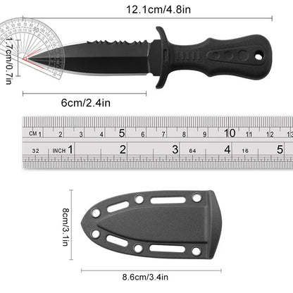 Portable Mini Tactical Knife Necklace Multipurpose Stainless Steel Cutting Knives Outdoor Camping Self Defense Survival Tools