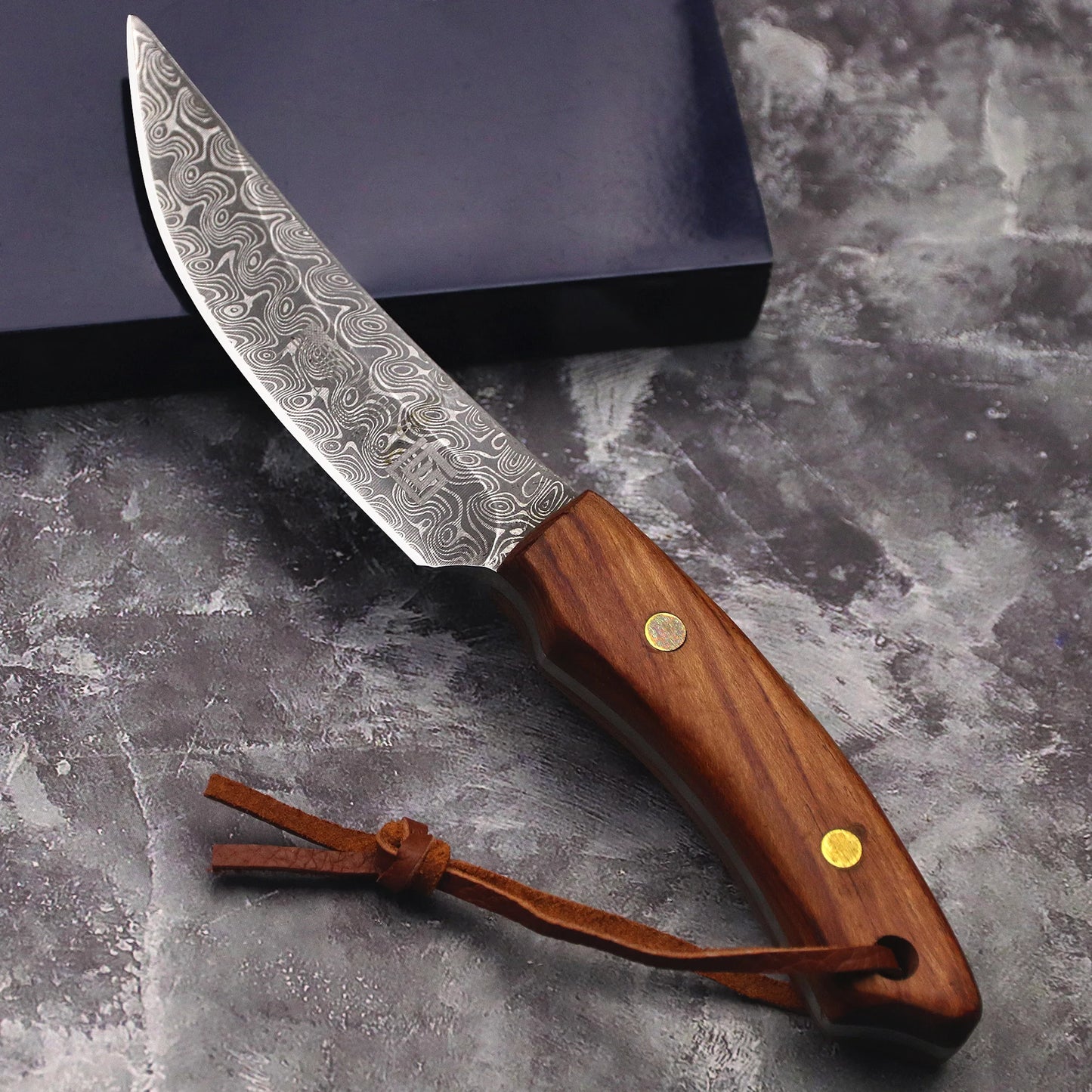 420 steel Outdoor full Tang straight knife + sheath, jungle camping knife, hunting knife, EDC knife