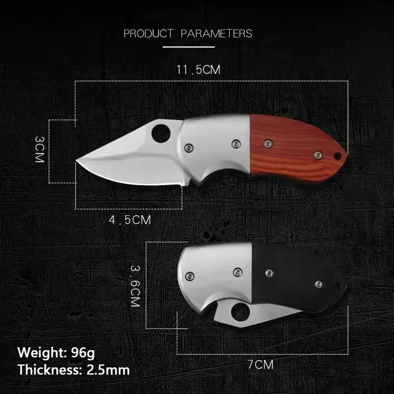 Wholesale Outdoor Mini EDC Carry Knife Stainless Steel Folding Pocket Knife Keychain Pocket Knife Open Box Express Folding Knife