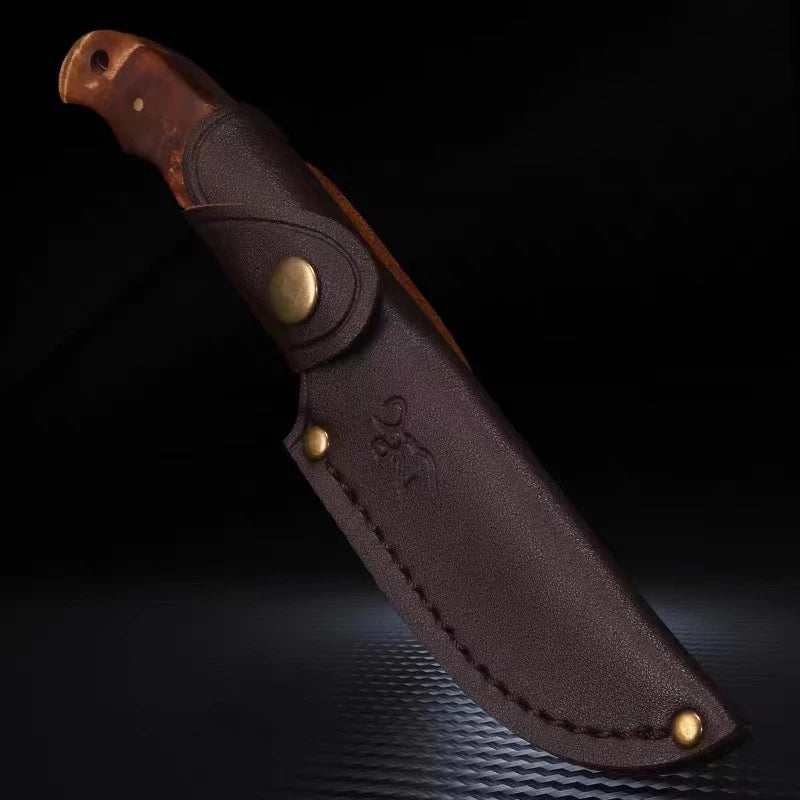 Wild Survival Self-defense Knife, Portable Mini Pocket Knife, Stainless Steel Fruit Knife Meat Knife, Suitable For Outdoor Campi